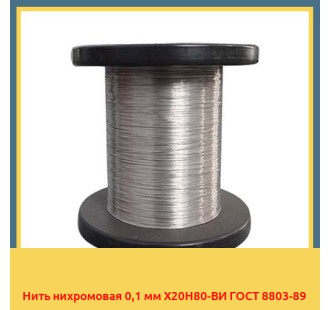 Нить нихромовая 0,1 мм Х20Н80-ВИ ГОСТ 8803-89 в Джалал-Абаде