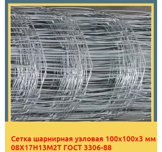 Сетка шарнирная узловая 100х100х3 мм 08Х17Н13М2Т ГОСТ 3306-88 в Джалал-Абаде